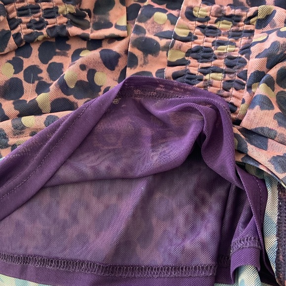 Anthropologie Poetic Woods Animal Print Mesh Long Sleeve Top NWOT Size S… - Picture 7 of 10